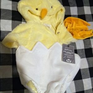 NWT Pottery Barn baby chick Halloween costume 0-6m